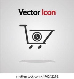 Shopping Time, Vector illustration.