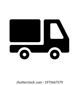 Shopping transportation or delivery or truck simple isolated icon for apps and websites