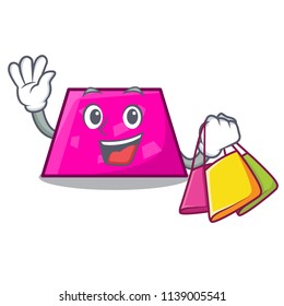 Shopping trapezoid character cartoon style