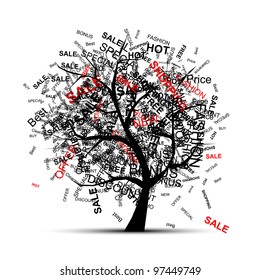 Shopping tree concept for your design