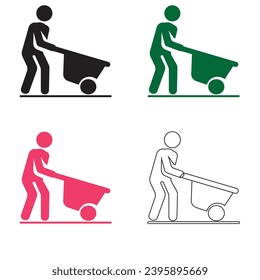 Shopping Trolley, Basket Vector Illustration eps