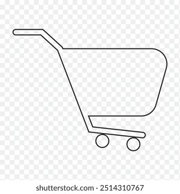 Shopping Trolley cart icon vector, vector illustration.