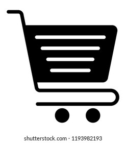 Shopping trolley is denoting concept nf shopping 