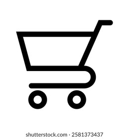 Shopping Trolley Icon. Shopping Cart Icon, flat design best vector icon