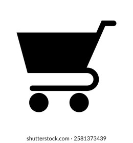 Shopping Trolley Icon. Shopping Cart Icon, flat design best vector icon