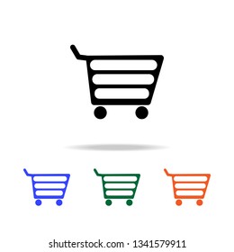 shopping trolley icon. Elements of simple web icon in multi color. Premium quality graphic design icon. Simple icon for websites, web design, mobile app, info graphics