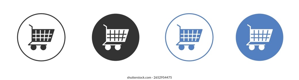 Shopping trolley icon logo graphic designs