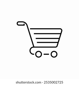 Carro de compras icono signo Vector
