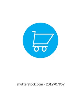 shopping trolley icon vector illustration template design