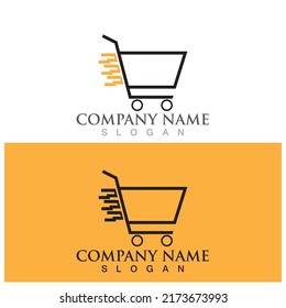 shopping trolley icon vector illustration template design