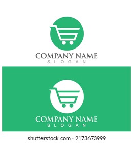 shopping trolley icon vector illustration template design