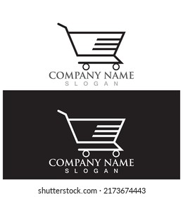 shopping trolley icon vector illustration template design