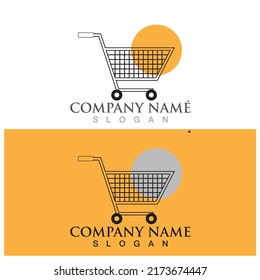 shopping trolley icon vector illustration template design