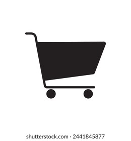 carrito de compras icono ilustración vectorial logo diseño