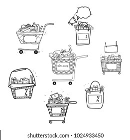 3,013 Shopping trolley sketch Images, Stock Photos & Vectors | Shutterstock