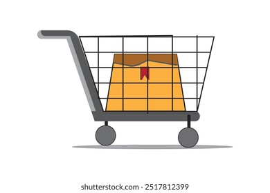 Gráficos de Ilustración vectorial de carritos de compras para Web y diseño de App, marketing, publicidad, marca y maquetas de medios impresos o digitales.