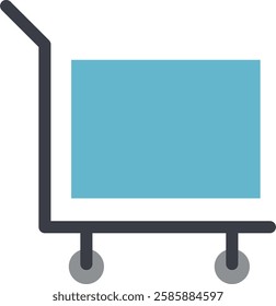 A shopping trolley is a wheeled cart used for carrying items in grocery stores, supermarkets, or malls. It helps shoppers easily transport goods while shopping for convenience and efficiency.