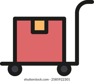 A shopping trolley is a wheeled cart used in supermarkets and stores to carry goods during shopping. It helps customers transport items conveniently from shelves to checkout counters.