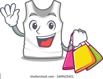 Shopping undershirt isolated with in the cartoon