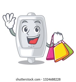 Shopping urinal in the a cartoon shape