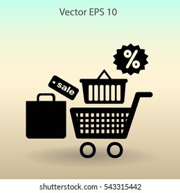 shopping vector icon