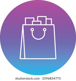 Shopping vector icon. Can be used for printing, mobile and web applications.