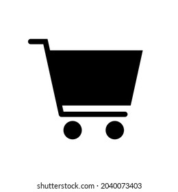 Icono del vector de compra. Icono del carrito de compras