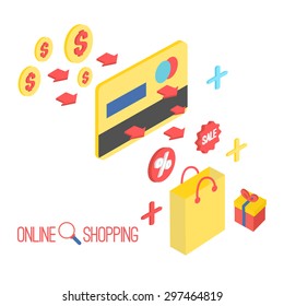 Shopping vector icon illustration