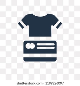 Shopping vector icon isolated on transparent background, Shopping transparency concept can be used web and mobile