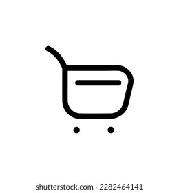 Shopping Vector Icon, Outline style, isolated on white Background.