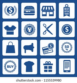 Shopping vector icon set