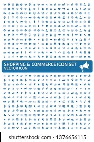 Shopping vector icon set