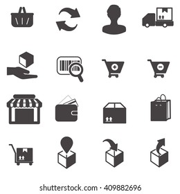 Shopping vector icon set 5