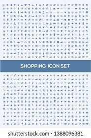Shopping vector icon set design