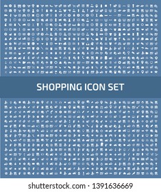 Shopping vector icon set design