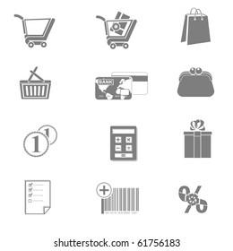 shopping vector icon set part 2