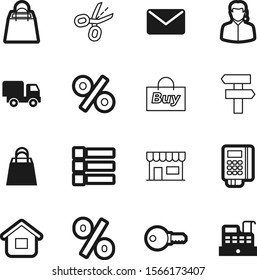 shopping vector icon set such as: password, information, customer, pin, headset, car, direction, address, menu, agent, site, postage, coupon, signpost, way, boutique, pos, transaction, envelope