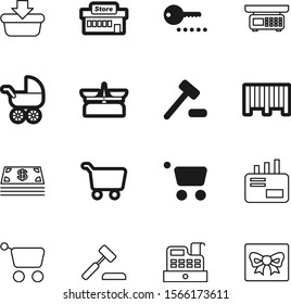shopping vector icon set such as: secure, scanner, unlock, data, label, barcode, centre, letter, hand, exterior, giftbox, paper, success, toddler, buggy, newsletter, home, newborn, sell, website