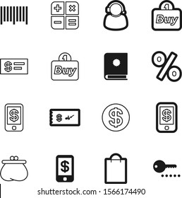 shopping vector icon set such as: math, customer, gift, calculation, textbook, headset, tag, home, key, door, electronic, pictogram, office, magazine, document, handbook, offer, education, card