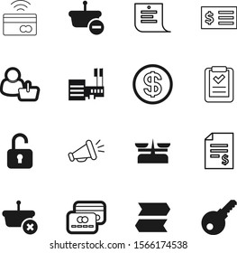 shopping vector icon set such as: loudspeaker, coin, media, audio, clip, text, instrument, choice, exterior, password, plastic, home, button, social, announcement, arrow, art, directional, person