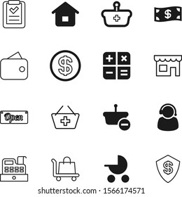shopping vector icon set such as: child, pram, banking, real, protect, front, window, card, helpline, agent, baby, construction, parcel, loan, born, infant, commercial, mall, order, electronic
