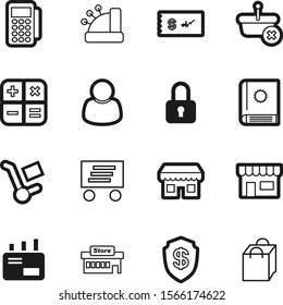 shopping vector icon set such as: office, same, beautiful, users, purchase, cashbox, guard, website, distribution, plastic, page, basket, speedy, electronic, safety, portrait, wheels, transaction