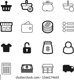 Shopping Vector Icon Set Such As: Debt, Dropdown, Profile, Fast, Clothes, Calculate, Big, Safety, Shirt, Expand, Pictogram, Page, Funds, Security, Window, Calculator, Network, Sell, Client, Coins