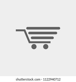 shopping vector icon. stock vector illustration flat design style.