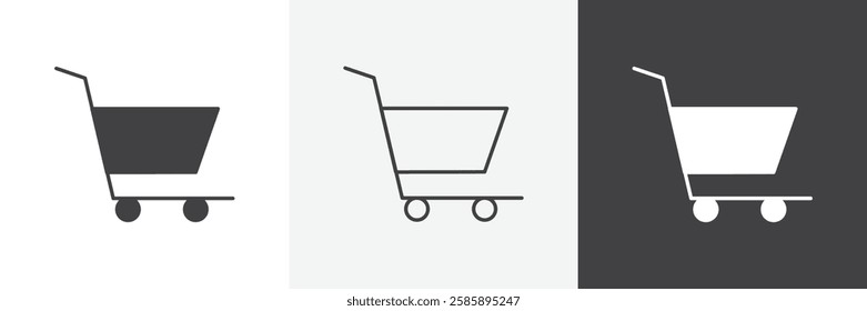 Shopping vector icons collection graphic designs for ui designs