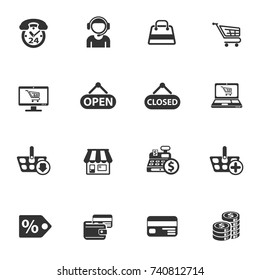shopping vector icons for your creative ideas