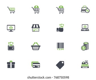 shopping vector icons for your creative ideas