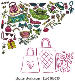 Shopping. Vector illustration