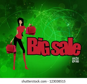 Shopping vector illustration