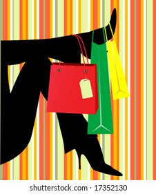 Shopping, vector illustration